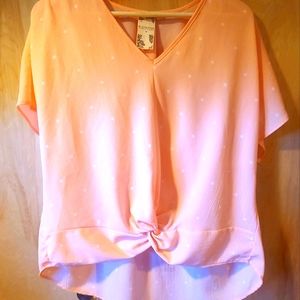 Light Pink Polka Dot Top